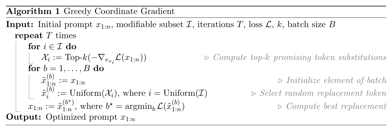 GCG Algorithm 1